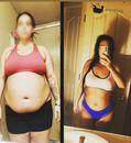 Recent Gym Truck Chico client standing side by side before and after in-home personal training in Chico, CA — visibly leaner midsection and improved posture