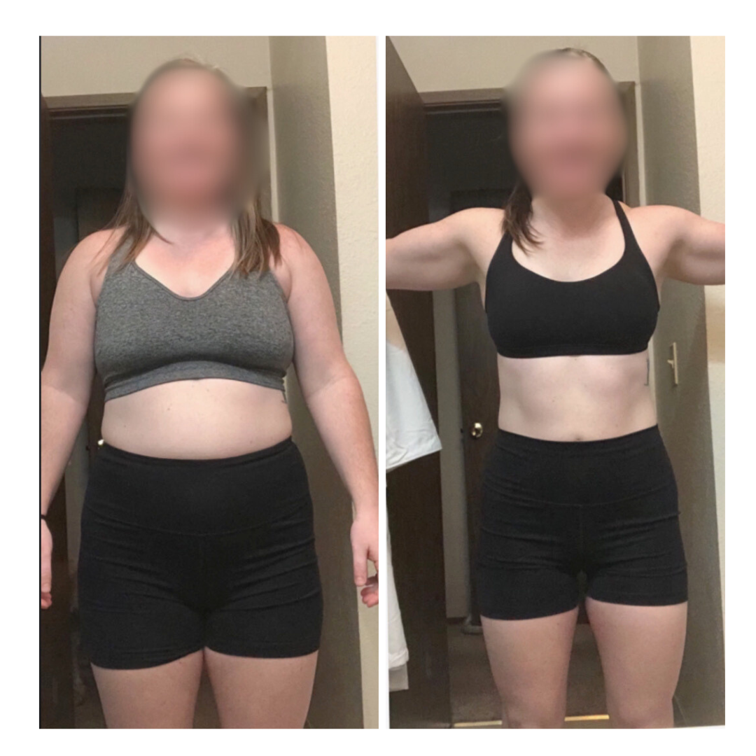 Strength progress photo of a Gym Truck Chico client with visibly thicker shoulders and arms after progressive overload strength training in Chico, CA